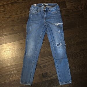 KanCan Medium Blue Ripped Skinny Jeans